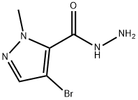 1H-Pyrazole-5-carboxylicacid,4-bromo-1-methyl-,hydrazide(9CI) Struktur