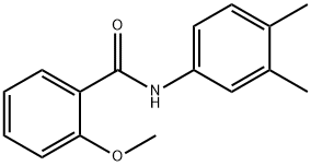 2-甲氧基-N-(3,4-二甲基苯基)苯甲酰胺, 512842-15-8, 结构式