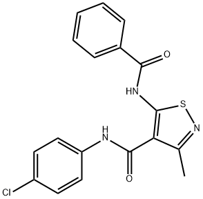 5-(benzoylamino)-N-(4-chlorophenyl)-3-methyl-4-isothiazolecarboxamide