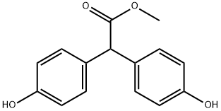methyl bis(4-hydroxyphenyl)acetate Struktur