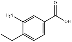 3-氨基-4-乙基苯甲酸, 5129-23-7, 结构式