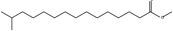 14-メチルペンタデカン酸メチル 化学構造式