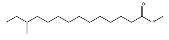 12-甲基十四烷酸甲酯,5129-66-8,结构式