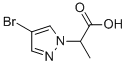 2-(4-ブロモ-1H-ピラゾール-1-イル)プロパン酸 化学構造式