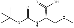 N-叔丁氧羰基-O-甲基-L-丝氨酸,51293-47-1,结构式