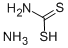 ジチオカルバミン酸アンモニウム 化学構造式