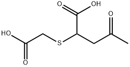 2-(carboxymethylsulfanyl)-4-oxo-pentanoic acid Struktur