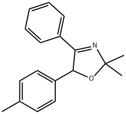 2,5-Dihydro-2,2-dimethyl-5-(4-methylphenyl)-4-phenyloxazole 结构式