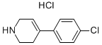 4-(4-クロロフェニル)-1,2,3,6-テトラヒドロピリジン塩酸塩 化学構造式