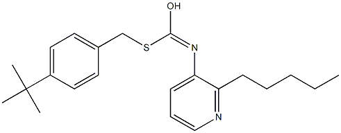 S-((4-(1,1-Dimethylethyl)phenyl)methyl) O-pentyl-3-pyridinylcarbonimidothioate|