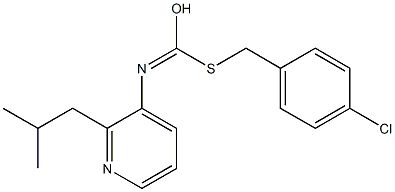 S-((4-Chlorophenyl)methyl) O-(2-methylpropyl)-3-pyridinylcarbonimidothioate 结构式