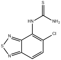N-(5-氯-2,1,3-苯并噻二唑-4-基)硫脲,51323-05-8,结构式