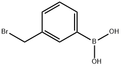3-Bromomethylphenylboronic acid Struktur