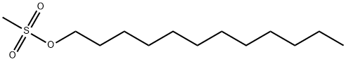 メタンスルホン酸ドデシル 化学構造式