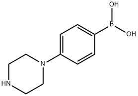 4-(哌嗪-1-基)苯基硼酸, 513246-99-6, 结构式