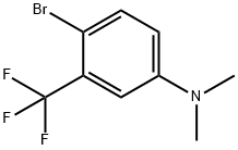 4-溴-N,N-二甲基-3-三氟甲基苯胺, 51332-24-2, 结构式