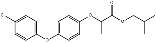 2-methylpropyl 2-[4-(4-chlorophenoxy)phenoxy]propanoate Struktur