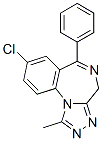 アルプラゾラム 化学構造式