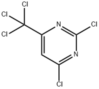 2,4-dichloro-6-trichloromethyl-pyrimidine Struktur