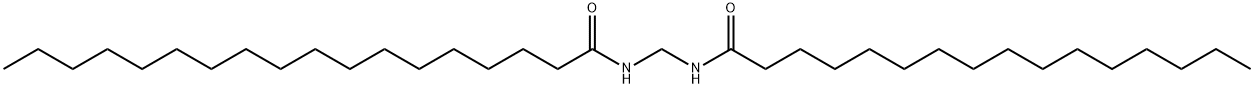 N-[[(1-氧代十六烷基)氨基]甲基]硬脂酰胺 结构式