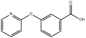 3-(ピリド-2-イルオキシ)安息香酸 化学構造式