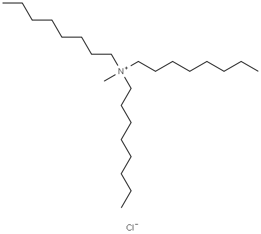 甲基三辛基氯化铵, 5137-55-3, 结构式