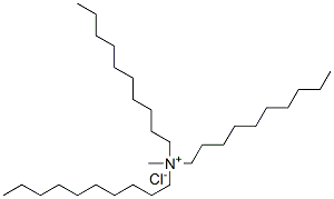1-Decanaminium, N,N-didecyl-N-methyl-, chloride 化学構造式