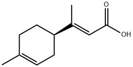 (E)-3-[(R)-4-Methyl-3-cyclohexen-1-yl]-2-butenoic acid Struktur
