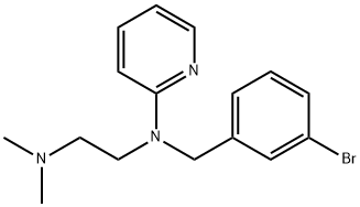 N-(m-Bromobenzyl)-N-(2-dimethylaminoethyl)-2-pyridinamine Struktur