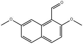 2,7-ジメトキシ-1-ナフトアルデヒド 化学構造式