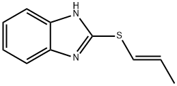 1H-Benzimidazole,2-(1-propenylthio)-,(E)-(9CI) Struktur