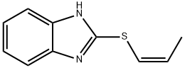 1H-Benzimidazole,2-(1-propenylthio)-,(Z)-(9CI) Struktur