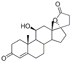 3'-(3-oxo-11 beta,17-dihydroxy-4-androstene-17 alpha- yl)propionic acid lactone|化合物 T26157