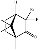 (1R,4S)-3,3-Dibromo-1,7,7-trimethylbicyclo[2.2.1]heptan-2-one Struktur