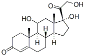 11Α,17Α,21-三羟基-16Α-甲基孕甾-4-烯-3,20-二酮,514-55-6,结构式
