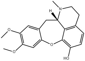 [12aS,(+)]-2,3,12,12aβ-テトラヒドロ-9,10-ジメトキシ-1-メチル-1H-[1]ベンゾオキセピノ[2,3,4-ij]イソキノリン-6-オール 化学構造式
