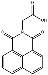 1,3-ジオキソ-2,3-ジヒドロ-1H-ベンゾ[de]イソキノリン-2-酢酸 化学構造式