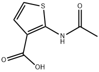 2-乙酰氨基噻吩-3-羧酸 结构式