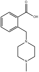 2-(4-メチルピペラジン-1-イルメチル)安息香酸 化学構造式