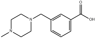 3-(4-Methylpiperazin-1-ylmethyl)benzoic acid Struktur