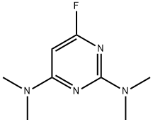 2,4-BIS(DIMETHYLAMINO)-6-FLUOROPYRIMIDINE Struktur