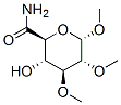 alpha-D-Glucopyranosiduronamide, methyl 2,3-di-O-methyl- Structure