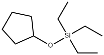 Silane, (cyclopentyloxy)triethyl- (9CI) Structure