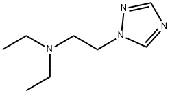 N,N-ジエチル-1H-1,2,4-トリアゾール-1-エタンアミン 化学構造式