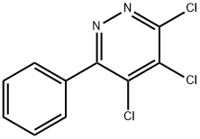 3,4,5-TRICHLORO-6-PHENYLPYRIDAZINE 化学構造式