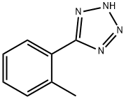 5-(2-メチルフェニル)-1H-テトラゾール 化学構造式