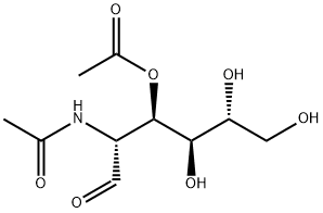 2-ACETAMIDO-3-O-ACETYL-2-DEOXY-D-GLUCOPYRANOSE Struktur