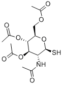 2-乙酰氨基-2-脱氧-1-硫代-Β-D-吡喃葡萄糖 3,4,6-三乙酸酯 结构式