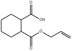 1,2-シクロヘキサンジカルボン酸水素1-アリル 化学構造式
