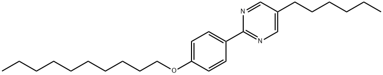 2-[4-(Decyloxy)-phenyl]-5-hexylpyrimidine Struktur